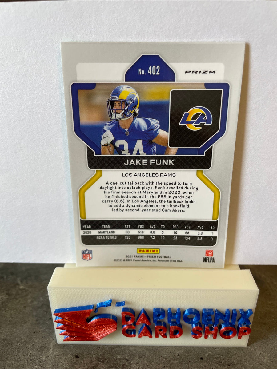 2021 Panini Prizm Jake Funk RC Los Angeles Rams #402 Rookie