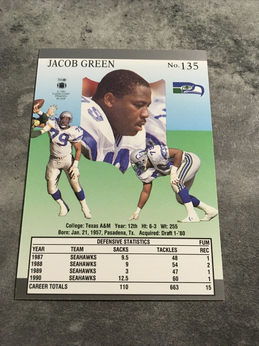 Jacob Green Seahawks 1991 Fleer Ultra #135 – DA PHOENIX CARD SHOP