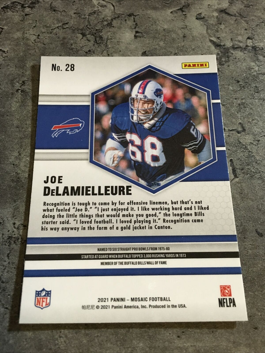 Joe DeLamielleure Bills 2021 Panini Mosaic #28 – DA PHOENIX CARD SHOP