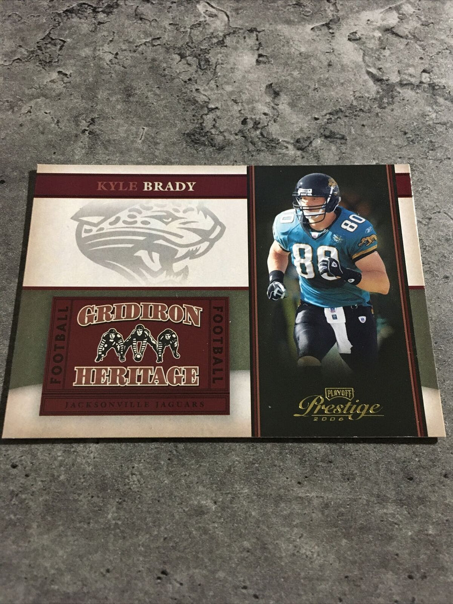 Kyle Brady jersey relic football card 2006 Playoff Prestige Gridiron #GH20