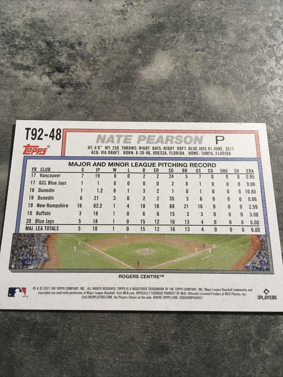  2021 Topps Update 1992 Topps Redux #T92-48 Nate