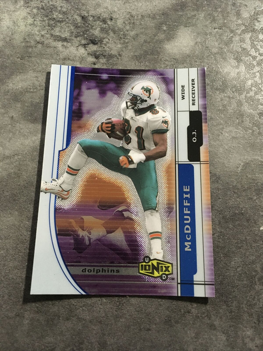 O.J. McDuffie Signed MIAMI DOLPHINS Card