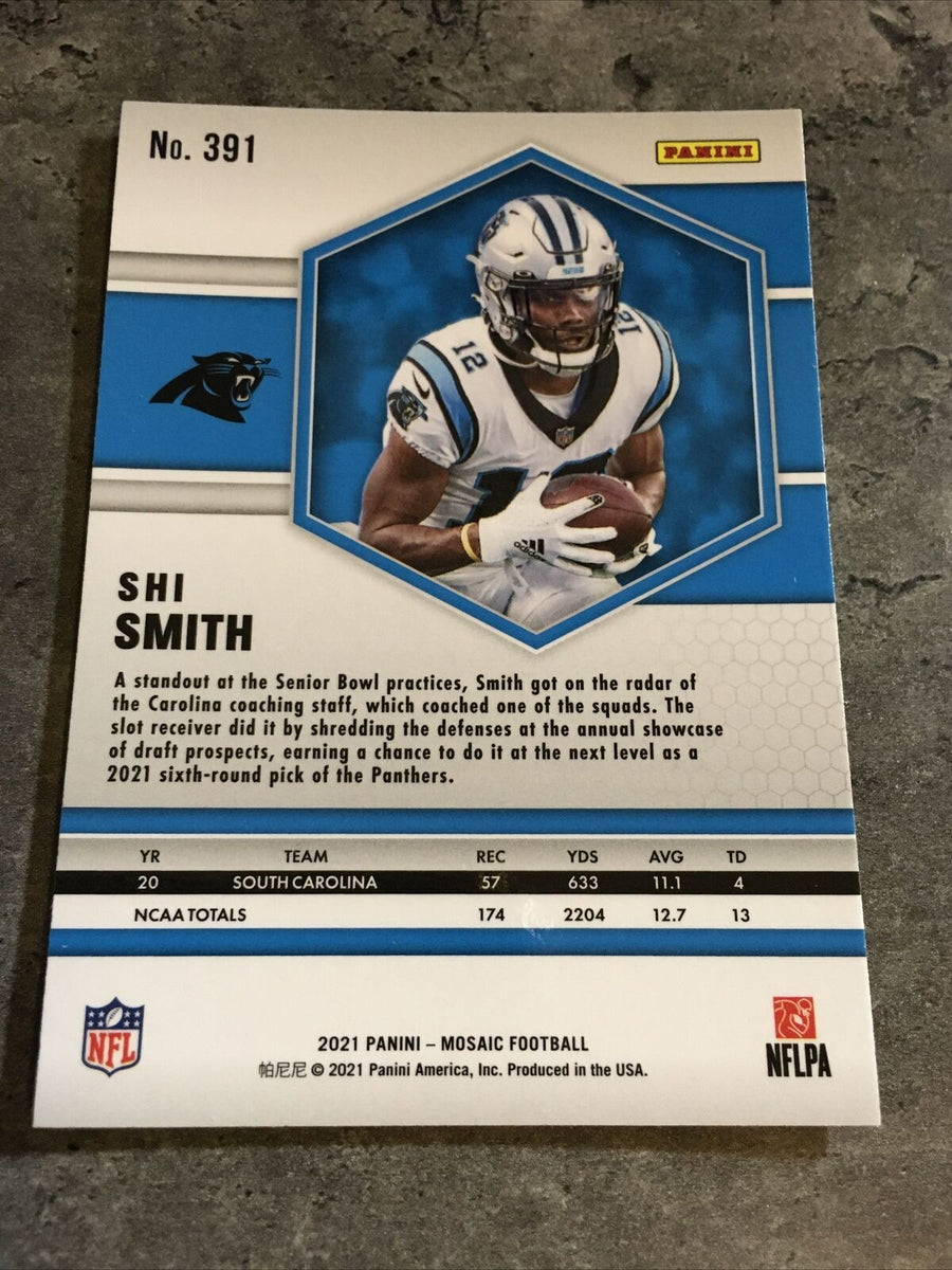 Shi Smith Carolina Panthers Game-Used #12 White Jersey vs. Baltimore Ravens  on November 20 2022