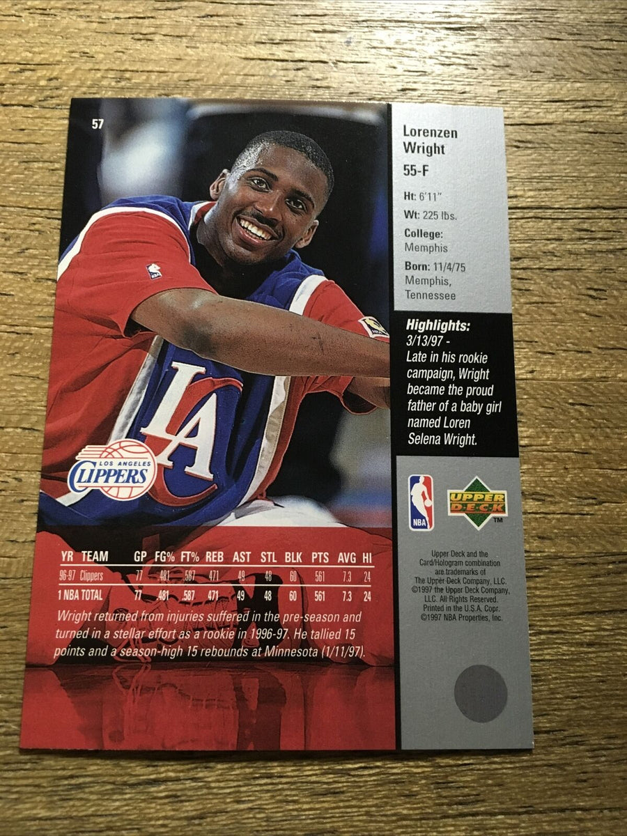 Lorenzen Wright Clippers 1997-1998 Upper Deck #57