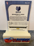 Brandon Clarke Grizzlies 2019-20 Panini NBA Hoops Premium Stock Rookie #217