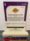 Talen Horton-Tucker Lakers 2019-20 Panini Hoops Premium Stock Blue Cracked Ice Prizm Rookie#248