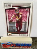 Sam Howell Commanders 2022  Panini Score Rookie #304