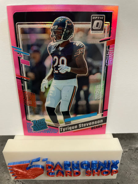 Tyrique Stevenson Bears 2023 Panini Donruss Optic Pink Prizm Rated Rookie #219