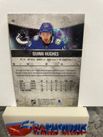 Quinn Hughes Canucks 2021-22 Skybox Metal Universe #49