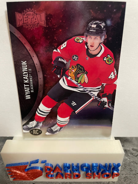 Wyatt Kalynuk  Blackhawks 2021-22 Skybox Metal Universe Rookie #164