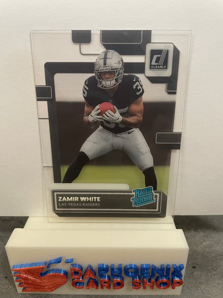 Zamir White   Raiders 2022 Panini Clearly Donruss  Rookie #84