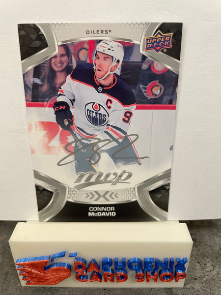 Connor McDavid Oilers 2021-22 Upper Deck MVP Silver Script#220