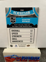 Quinton Byfield  Kings 2021-22 Upper Deck MVP Ice Battles Rookie #244SP