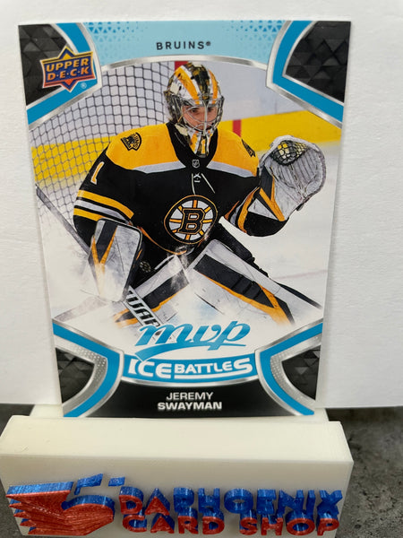 Jeremy Swayman  Bruins 2021-22  Upper Deck MVP Ice Battles Rookie #235