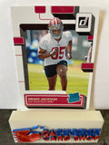 Drake Jackson  49ers 2022 Panini Donruss Rated Rookie Aqueous #379