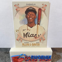 Jazz Chisholm   Marlins 2021  Topps Allen & Ginter's Rookie #231