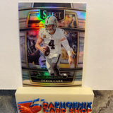 Derek Carr   Raiders 2021 Panini Select Silver Prizm #21