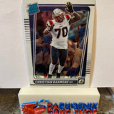 Christian Barmore   Patriots 2021 Panini Donruss Optic Rated Rookie #268