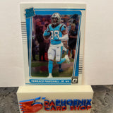 Terrace Marshall Jr.  Panthers 2021 Panini Donruss Optic Rated Rookie #218