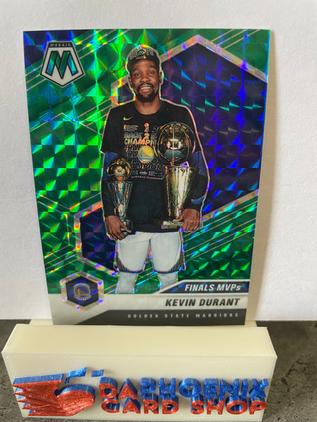 Kevin Durant  Warriors 2020-21 Panini Mosaic Green Mosaic #296