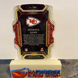 Derrick Gore Chiefs 2021 Panini Select Green & Yellow Die-Cut Prizm Rookie#284