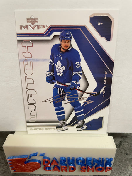 Auston Matthews Maple Leafs 2021-22 Upper Deck MVP 20th Anniversary #5