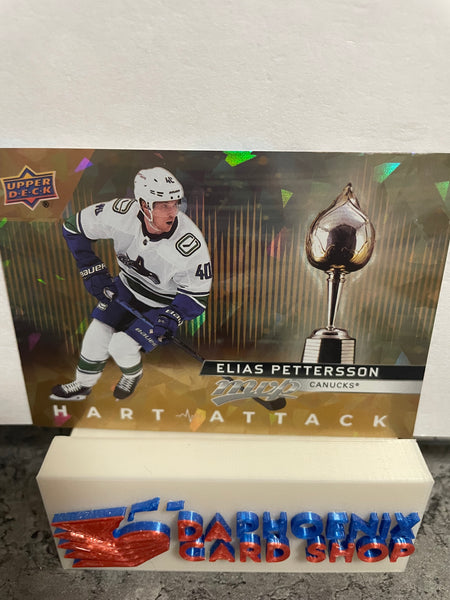 Elias Pettersson Canucks 2021-22 Upper Deck MVP Hart Attack Gold #HA-16