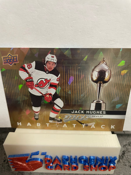 Jack Hughes Devils 2021-22 Upper Deck MVP Hart Attack Gold #HA-10