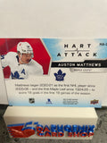 Auston Matthews Maple Leafs 2021-22 Upper Deck MVP Hart Attack Gold #HA-3