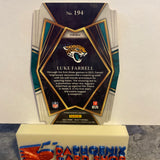 Luke Farrell  Jaguars 2021 Panini Select Red & Blue Die-Cut Prizm Rookie #194