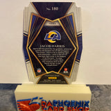 Jacob Harris  Rams 2021 Panini Select Red & Blue Die-Cut Prizm  Rookie #180
