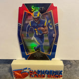 Tutu Atwell  Rams 2021 Panini Select Red & Blue Die-Cut Prizm  Rookie #161