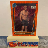 Grant Dawson   UFC 2022 Panini Donruss Rated Rookie Holo Orange Laser #205