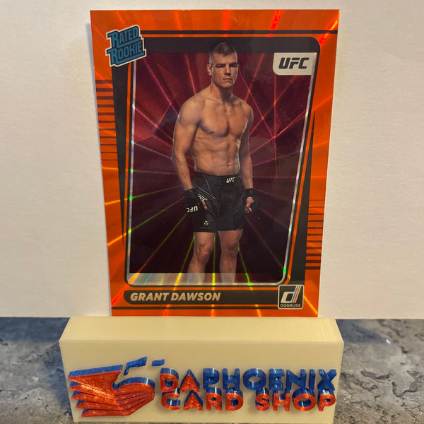 Grant Dawson   UFC 2022 Panini Donruss Rated Rookie Holo Orange Laser #205