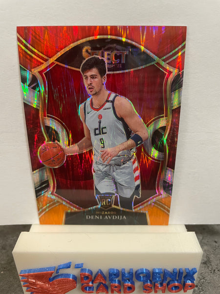 Deni Avdija  Wizards 2020-21 Panini Select Red,White & Orange Flash Rookie#69
