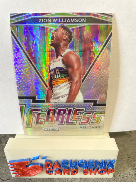 Zion Williamson Pelicans 2020-21 Panini Prizm Fearless Hyper Prizm #7