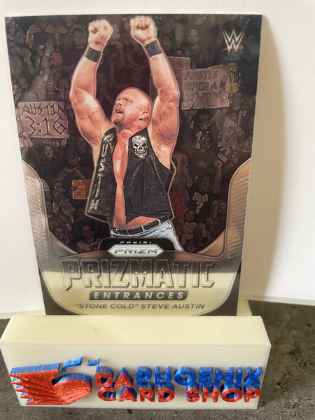 "Stone Cold" Steve Austin  WWE 2022 Panini Prizm Prizmatic Entrances #4