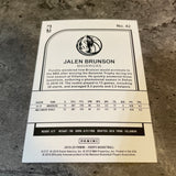 Jalen Brunson Mavericks 2019-20 Panini NBA Hoops #42