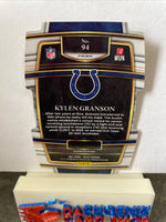Kylen Granson  Colts 2021 Panini Select Green & Yellow Die-Cut Prizm Rookie #94