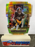 JuJu Smith-Schuster Steelers 2021 Panini Select Green & Yellow Die-Cut Prizm #29