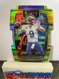 Matthew Stafford Rams 2021 Panini Yellow & Green Prizm Die-Cut Select #20