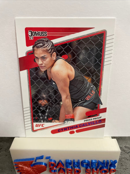 Cynthia Calvillo  UFC 2022 Panini Donruss Press Proof Purple #47