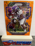 Patrick Jones II  Vikings 2021 Panini Prizm Lazer Orange Prizm Rookie #437