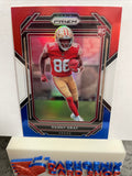 Danny Gray  49ers 2022 Panini Prizm Red White & Blue Prizm Rookie #335