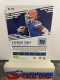 Kadarius Toney  Giants 2021 Panini Prestige Xtra Points Astral Rookie #214