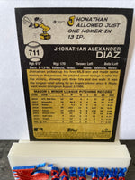 Jhonathan Diaz Angels 2022 Topps Heritage Rookie #711