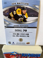 Joona Koppanen  Bruins 2023-24  Upper Deck MVP Ice Battles Rookie #224