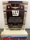 Kadarius Toney  Giants 2021 Panini Select Rookie #52