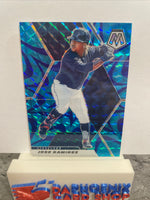 Jose Ramirez  Indians 2021 Panini Mosaic Blue Camo Prizm #188