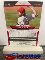 Aaron Nola  Phillies 2021 Panini Prizm Red,White and Blue Prizm #147